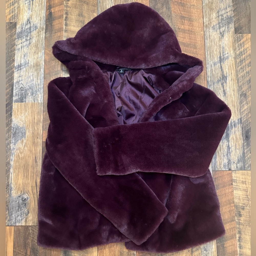 Simply Vera Vera Wang Deep Purple Coat